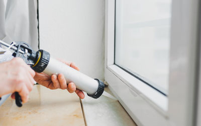 Caulk can be used to keep pests out of your home in Baton Rouge LA - Dugas Pest Control